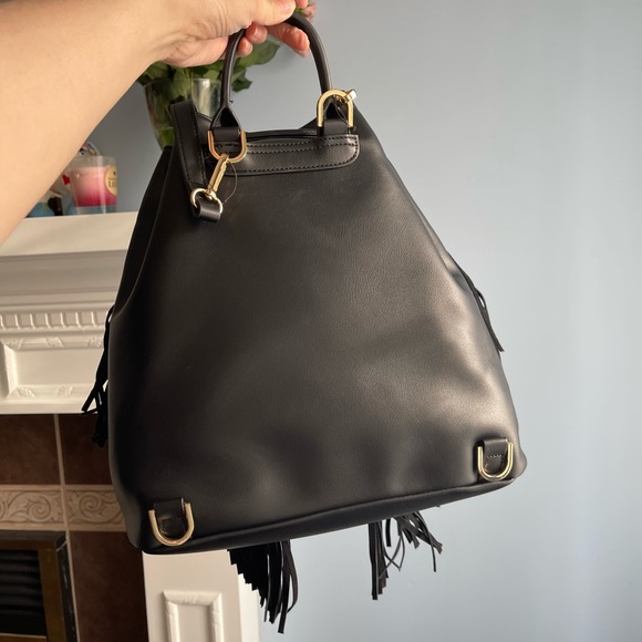 GUESS Retail “TIA” Fringe Backpack in Black. New with tag. - Picture 4 of 5